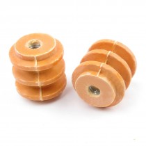 2 Pcs 25mm Height 6mm Thread 660V Busbar Insulator Support Connector