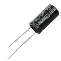 50 Pcs 1000uF 25V 10x20mm Aluminum Electrolytic Capacitors
