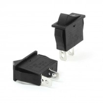 AC 250V 15A 125V 20A Black ON/OFF Snap In Boat Rocker Switch Pair