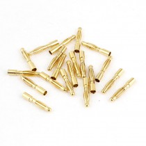 2mm Inner Dia Male Banana Plug Bullet Connector Replacement 20 Pcs