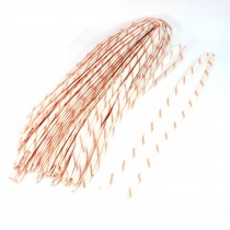 8mm Flexible Fiberglass PVC Insulating Sleeve Pipe 39" 50 Pieces