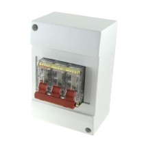 AC 400V 20A 3P Transparent Mini Circuit Breaker MCB with Housing