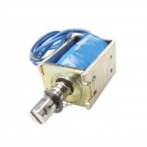 DC 24V 1A Open Frame Push Type Solenoid Electromagnet 15N Holding