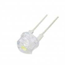 50 Pcs 8mm Straw Hat White LED Lights Emitting Diodes Lamps
