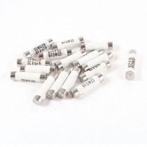 16 Pcs 500V 20A 10x38mm Cylindrical Ceramic Tube Fuses Link R015 RT14 RT18 RT19