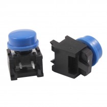 5 Pcs Momentary Tactile Push Button Switch Right Angle 12 x 12mm x 15mm w Cap