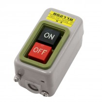 380V 10A 1.5KW 3P Rectangle Metal Plate Pushbutton Switch