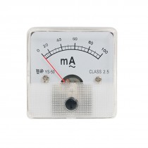 AC 100mA Class 2.5 Accuracy Analog Ampere Panel Meter New
