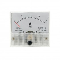 0-2A Scale Range DC Amperemeter Panel Meter w Screw Nuts