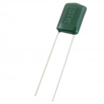 100 Pcs 3A332J 1000V 3300pF Polyester Film Capacitors