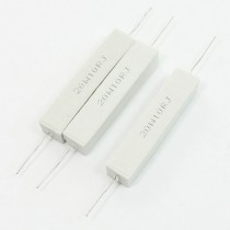 20W 10 Ohm 5% Axial Ceramic Cement Power Resistor 3 Pcs