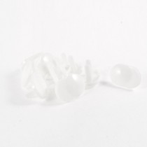 Home Baby Ivory Plastic Safety 2 Flat Pin Socket Cover Cap 10 Pcs