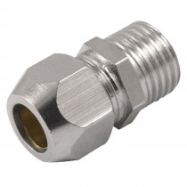 1/2" Thread 5/16" Pneumatic Pipe Compression Fitting Straight Coupler
