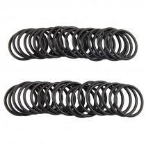 50 Pcs 31mm x 26mm x 2.5mm Black NBR O Rings Oil Seal Washers