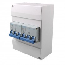 Electric Twin 3P 50A ON OFF Switch Mini Circuit Breaker MCB