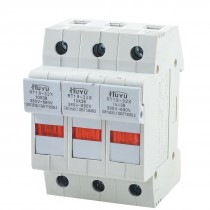 RT18-32X Three Poles 3P 10x38mm Fuse Holder White AC 380V/690V