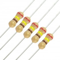 100 x Resistors 240 ohm OHMS 1/4W 250V 5% Carbon Film