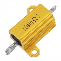 Gold Tone Aluminum Housed Wirewound Resistors 10 Watt 4 Ohm 5%