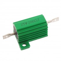 25W 200 Ohm Screw Tap Mounted Aluminum Clad Wirewound Resistor