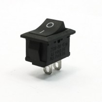 6A 250VAC 10A 125VAC I/O SPST ON-OFF Snap in Rocker Switch