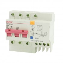 MWM47-63 C63 AC 400V Mini Circuit Breaker + DZ47LE Earth Leakage Circuit Breaker