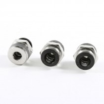 3 Pcs 3 8" PT OD Thread 8mm Push in Joint Pneumatic Connector Quick Fitting