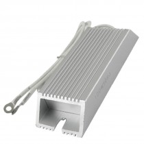 Silver Tone Aluminum Body Braking Resistor 100W 50 ohm