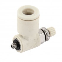 6mm Inner Dia Plastic Air Tube Push in Connector Flow Control Fitting