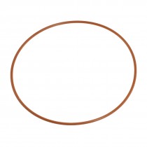 110mm Outside Dia 2.5mm Thick Flexible Silicone O Ring Seal Brick Red