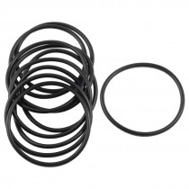 10 Pcs 39mm x 2mm x 35mm Mechanical Black NBR O Rings Oil Seal Washers