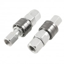 2 Pcs Pneumatic F Thread Air Flow Quick Connecting Coupler 20SF 20pf Set