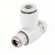 6mm Dia Tube 1/8" PT Male Thread Pneumatic Speed Controller Quick Connector