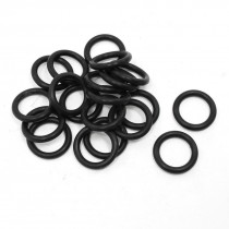 20 Pcs Black Silicone O Ring Seal Washers 21mm x 15mm x 3mm
