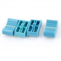 4pcs Digital Video Mixer Fader Effects Slide Switch Cap Knob Light Blue 5 x 2mm