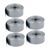 5pcs 2METER Long 23mm Gray PVC Heat Shrinkable Tubing Wrap for 1 x AA Battery