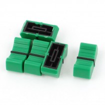 5pcs Digital Video Mixer Fader Effects Slide Switch Cap Knob Green 8 5 x 2mm