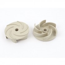 Replacement 10mm Inner Diameter 6 Vanes Impeller Motor Fan Blade Wheel 2pcs