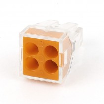 14 12AWG 4 Way Push in Nylon Electric Wire Connector Terminal Block