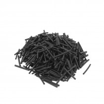 Black 1 5mm Dia 2 1 Polyolefin Heat Shrink Tubing Shrinkable Tube 30mm 500pcs