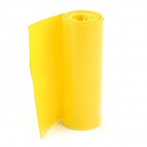 85mm Width PVC Heat Shrink Tubing Tube Yellow 2meters for 18650 Batteries Pack