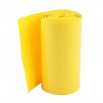 85mm Width PVC Heat Shrink Tubing Tube Yellow 5Meters for 18650 Batteries Pack