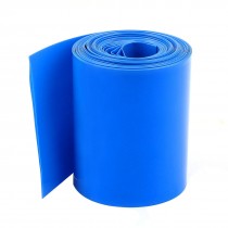 10M 33ft Long 64mm Blue PVC Heat Shrinkable Tubing Wrap for AA Battery Pack