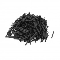 Black 2mm Dia 2 1 Polyolefin Heat Shrink Tubing Shrinkable Tube 30mm 500pcs
