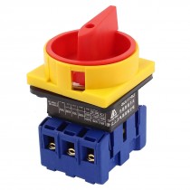 AC 660V 63A on Off 2 Positions 3 Phase Rotary Cam Changeover Switch SZD11 63