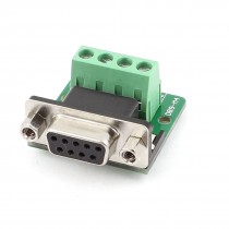 DB9 M4 D Sub Female Adapter Plate RS232 Serial to Terminal Connector Board