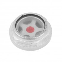 Rubber Washer Oil Level Sight Glass 24mm Thread Dia for Air Compressor