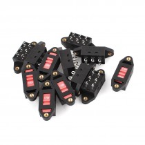 110V 220V DPDT 6pin 3 Position M3 Change Slide Switch 12pcs