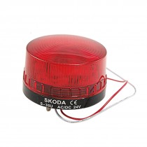 Red Black Plastic Housing LED Industrial Warning Light Lamp DC 24V