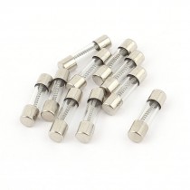 10 Pcs 250V 20A 20Amp Slow Blow Glass Fuses Tubes 5mm x 20mm