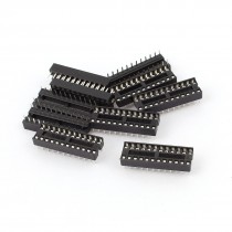10 Pcs 2.54mm 2 Row 24 Pin Solder Narrow DIP IC Chip Socket Adaptor